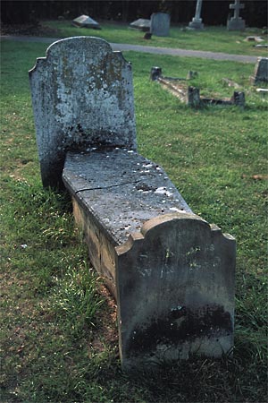 raised ledger with head & foot stone